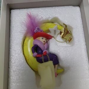 Danbury Mint 2010 Red Hat Society Christmas Ornament In Box
